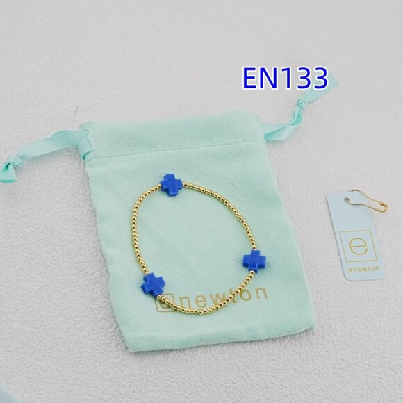 Enewton Gold Bead Cross Bracelet